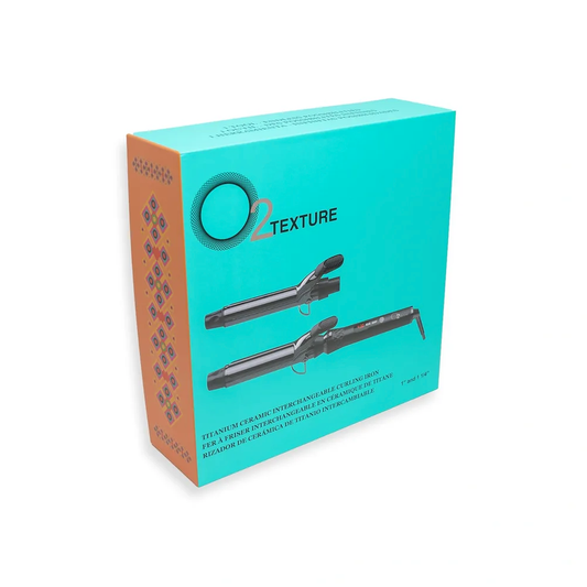 O2 Titanium Ceramic Interchangeable Curling Iron Set