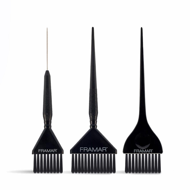 3 Piece Black Color Brush Set 3 Piece Black Color Brush Set