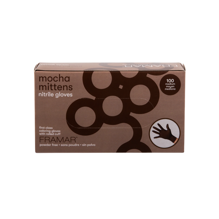 Mocha Mittens Nitrile Gloves:FRAMAR Mocha Mittens Nitrile Gloves:FRAMAR