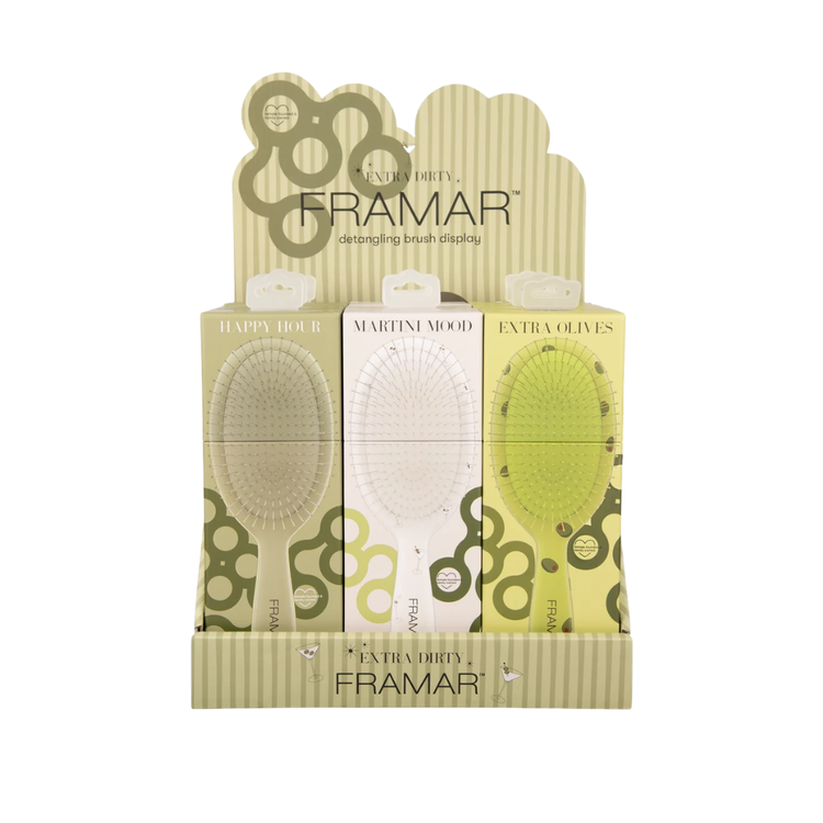 Extra Dirty Detangle Brush 9pc Display:FRAMAR