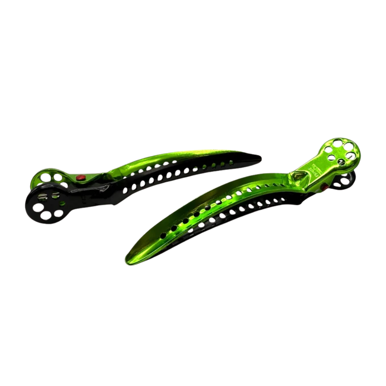 Chignon Hair Clip Black/Green: YS PARK