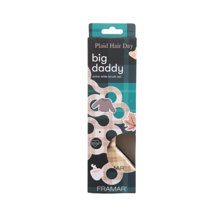 Plaid Hair Day Big Daddy Brush Set  70% OFF