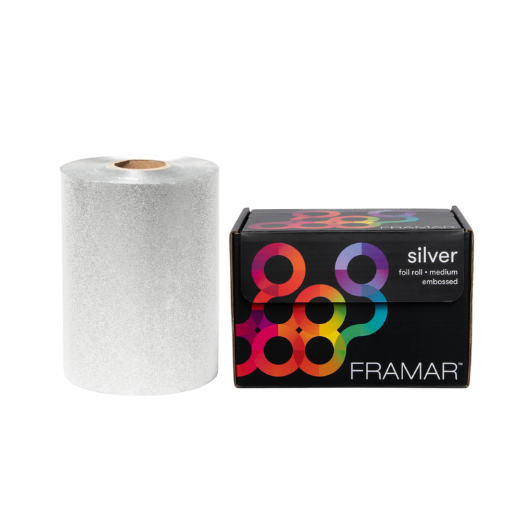 Star Struck Silver Embossed Roll Medium:FRAMAR